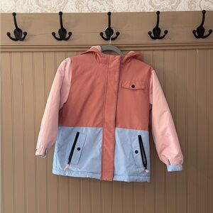 Swiss Tech Girls Pink Blue Winter Jacket